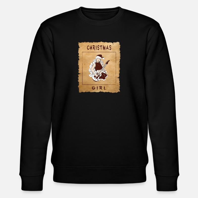 Weihnachtsmädchen - Stanley/Stella Unisex Bio-Sweatshirt CHANGER  - Schwarz