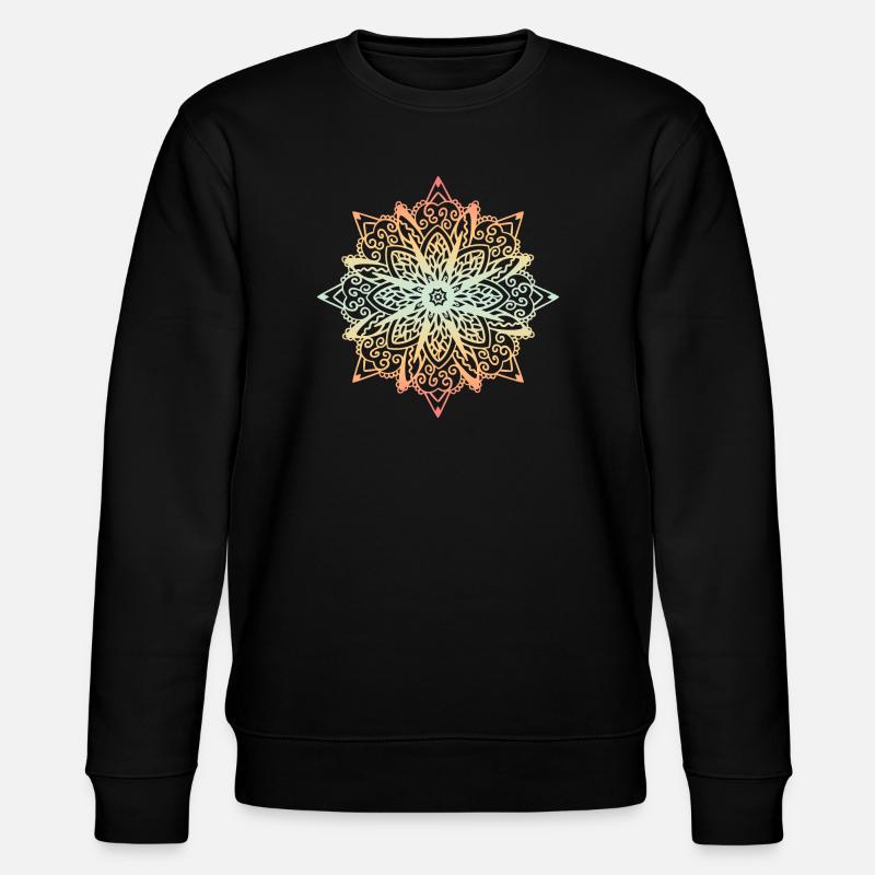 Mandala - Stanley/Stella Unisex Bio-Sweatshirt CHANGER  - Schwarz