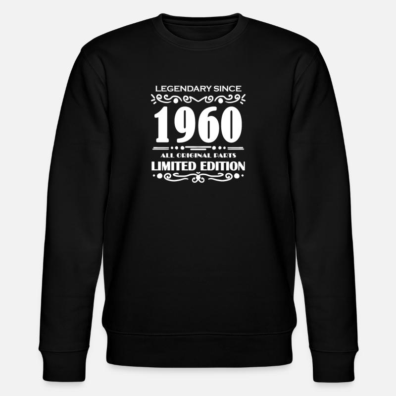 1960 - né en 1960 - Sweat bio CHANGER Stanley/Stella Unisexe - noir