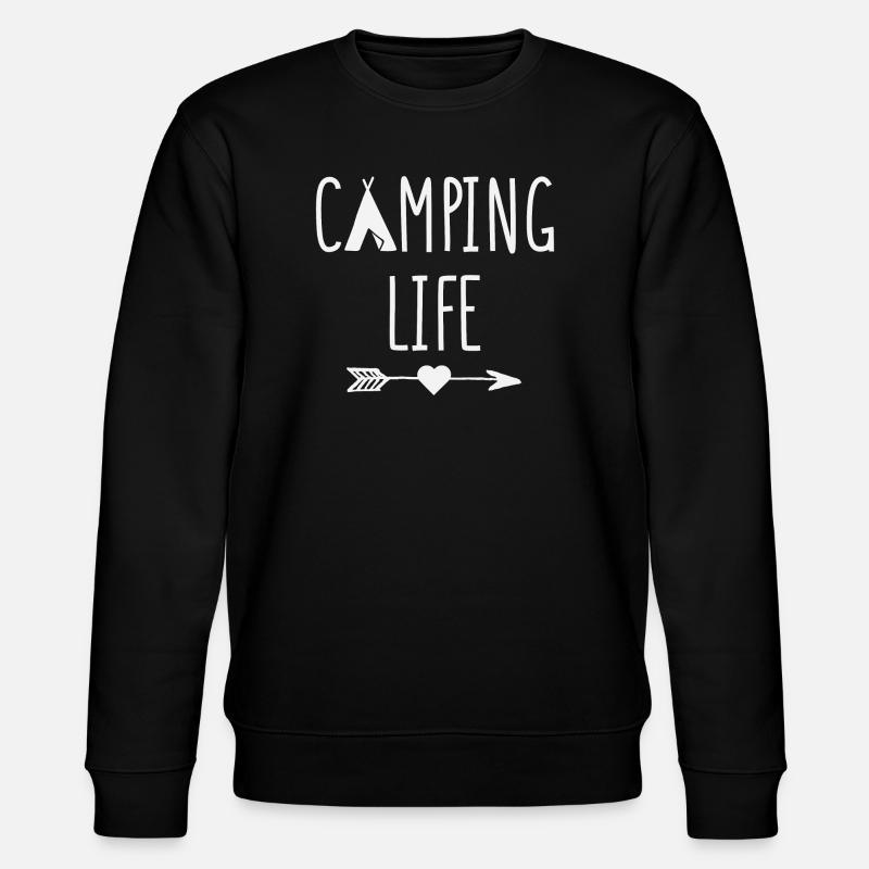 Camping Life - Stanley/Stella CHANGER Unisex Organic Sweatshirt - black