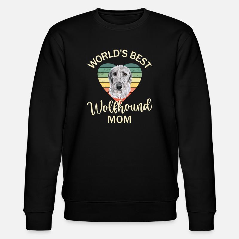 Irish wolfhound - Stanley/Stella CHANGER Unisex Organic Sweatshirt - black