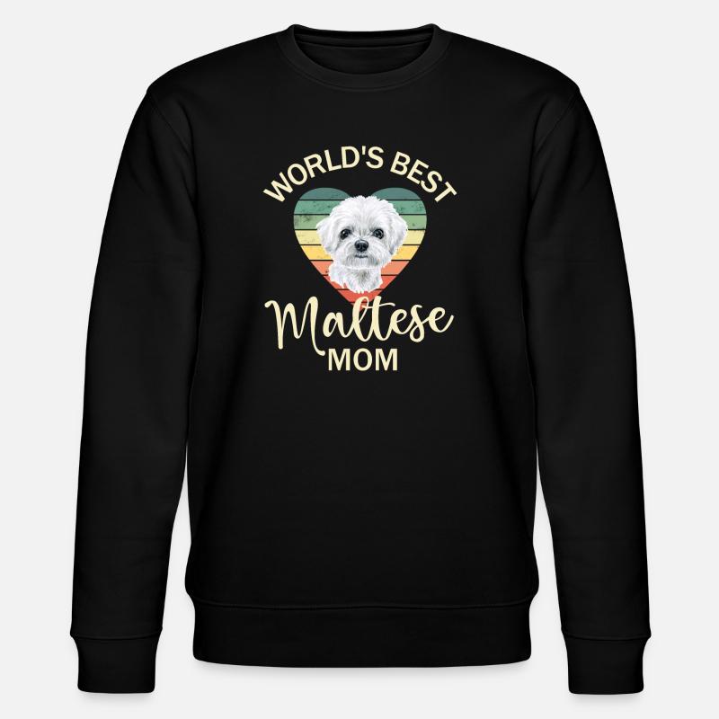 Malteser Hund - Stanley/Stella Unisex Bio-Sweatshirt CHANGER - Schwarz