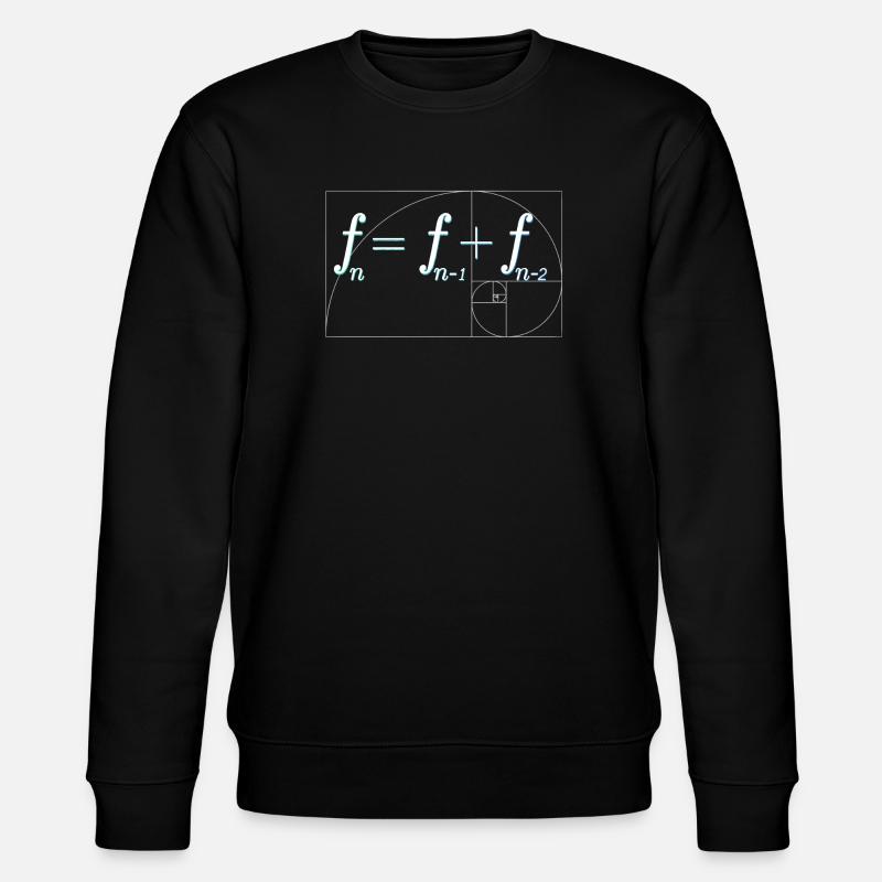 Fibonacci-Folge - Stanley/Stella Unisex Bio-Sweatshirt CHANGER - Schwarz