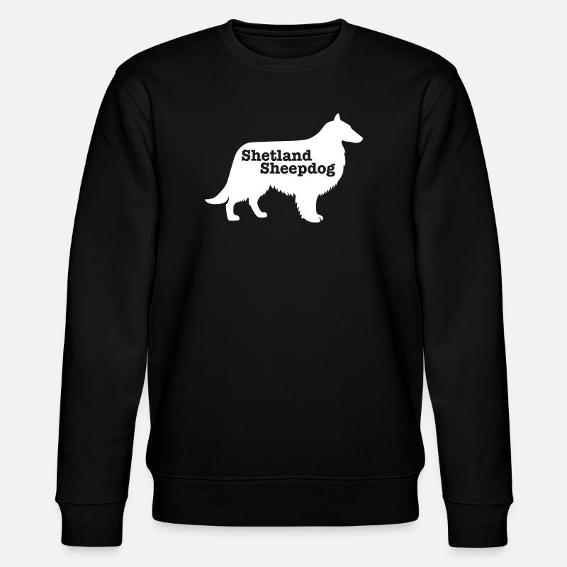Shetland Schäferhund - Stanley/Stella Unisex Bio-Sweatshirt CHANGER  - Schwarz