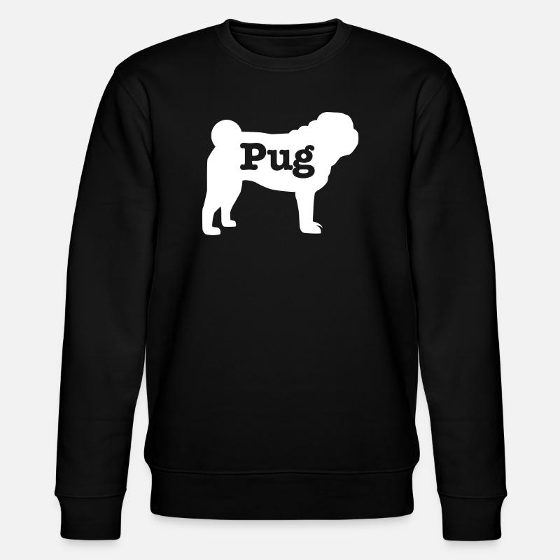 Mops - Stanley/Stella Unisex Bio-Sweatshirt CHANGER  - Schwarz