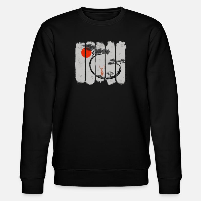 Shika - Stanley/Stella Unisex Bio-Sweatshirt CHANGER  - Schwarz