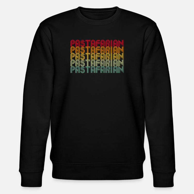 Rainbow Font Stack Pattern - Stanley/Stella CHANGER Unisex Organic Sweatshirt - black