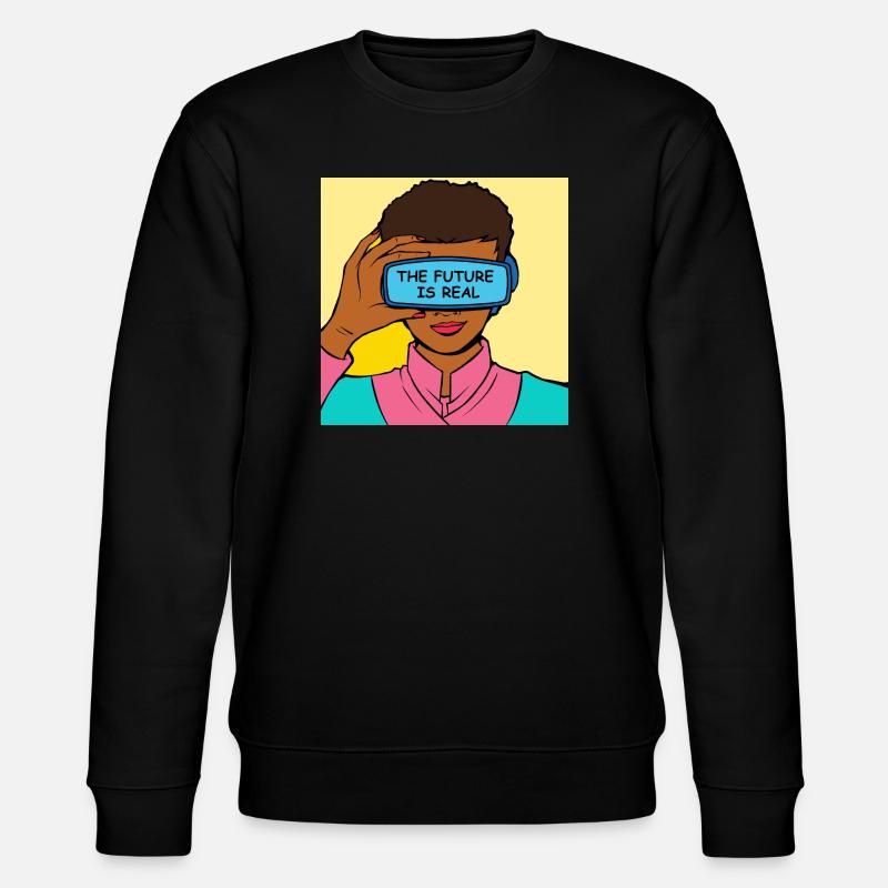 L’avenir, c’est Real VR Vision - Sweat bio CHANGER Stanley/Stella Unisexe - noir