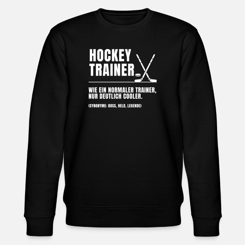 Hockey Trainer Definition - Stanley/Stella Unisex Bio-Sweatshirt CHANGER  - Schwarz