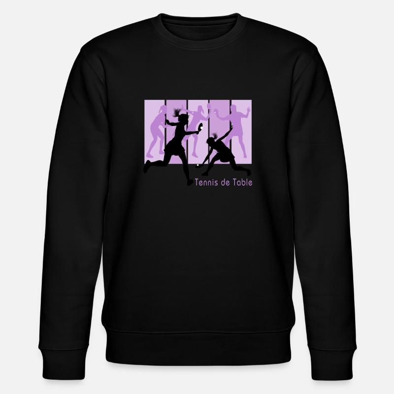 Tennis de table féminin - Sweat bio CHANGER Stanley/Stella Unisexe - noir