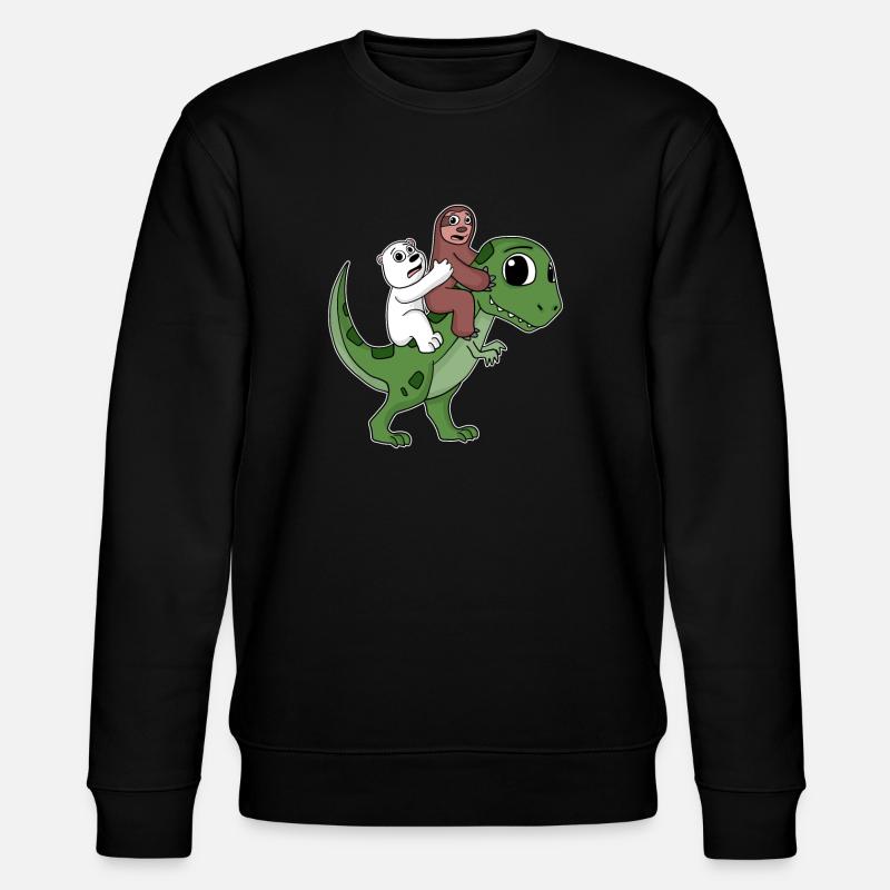 Dinosaure Dino Sloth Bear - Sweat bio CHANGER Stanley/Stella Unisexe - noir