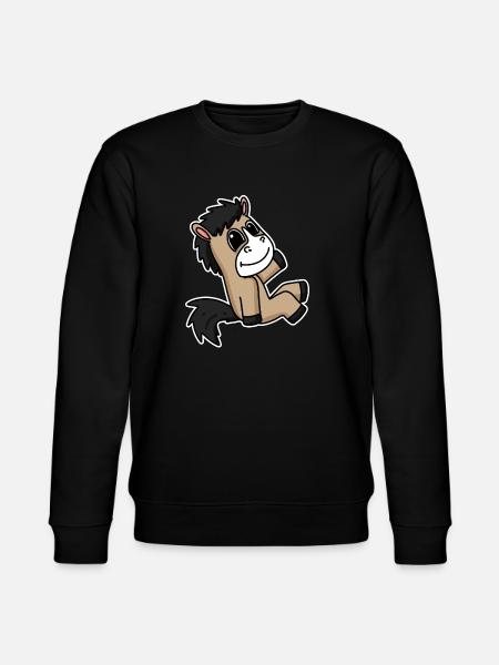 Pferd Pferde Hauspferd - Stanley/Stella Unisex Bio-Sweatshirt CHANGER  - Schwarz