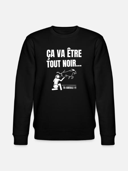 ça va être tout noir, film culte - Sweat bio CHANGER Stanley/Stella Unisexe - noir