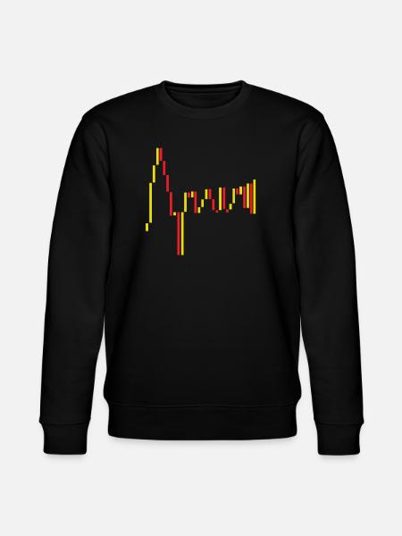 Spain Stock Exchange Red Yellow - Stanley/Stella CHANGER Unisex Organic Sweatshirt - black