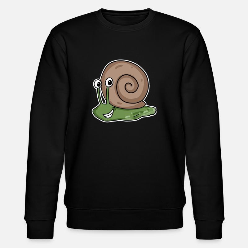 Schnecke - Stanley/Stella Unisex Bio-Sweatshirt CHANGER  - Schwarz