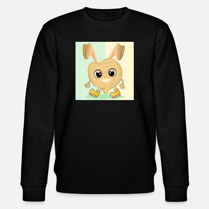 Chickpea Easter Bunny - Stanley/Stella CHANGER Unisex Organic Sweatshirt - black