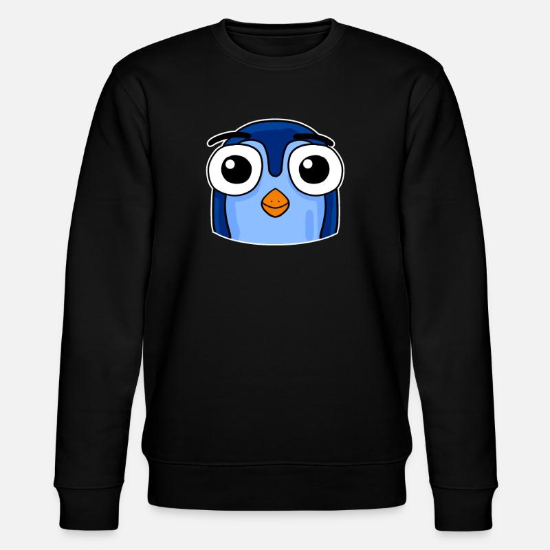 Penguin Head - Stanley/Stella CHANGER Unisex Organic Sweatshirt - black