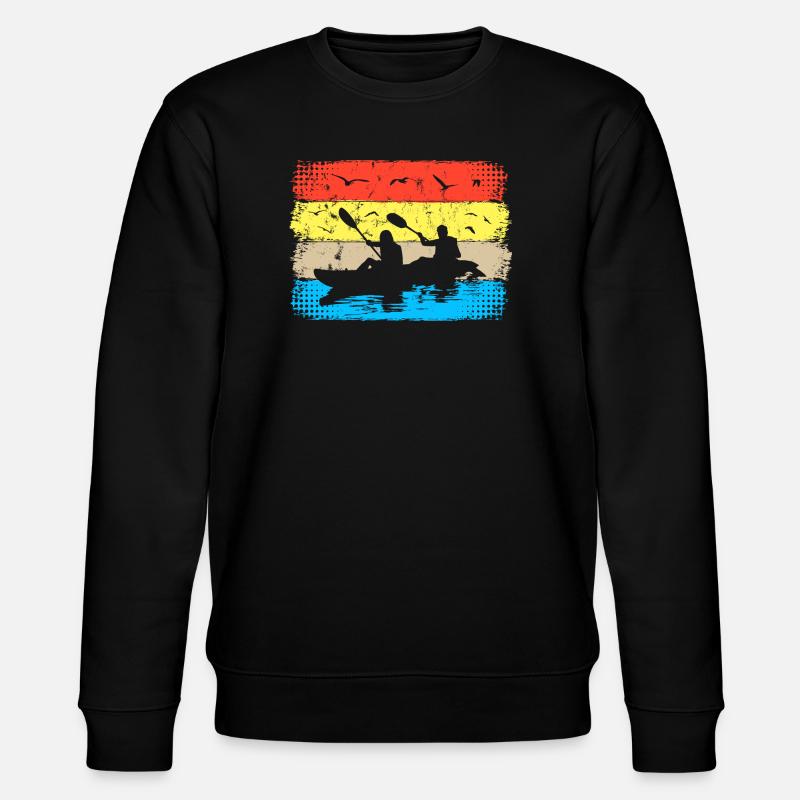 Retro Kayaking - Kayaking - Canoeing & Rowing - Stanley/Stella CHANGER Unisex Organic Sweatshirt - black