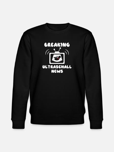 Pregnancy Mama Statement Pregnant Baby - Stanley/Stella CHANGER Unisex Organic Sweatshirt - black