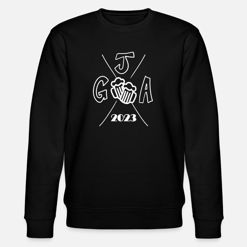 2023 Junggesellenabschied - Stanley/Stella Unisex Bio-Sweatshirt CHANGER  - Schwarz