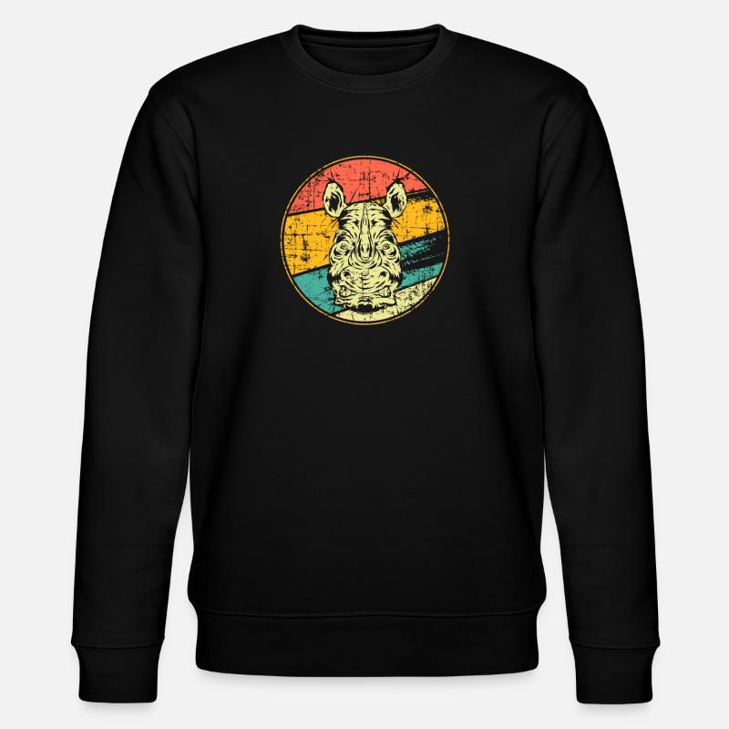 Nashorn - Stanley/Stella Unisex Bio-Sweatshirt CHANGER  - Schwarz