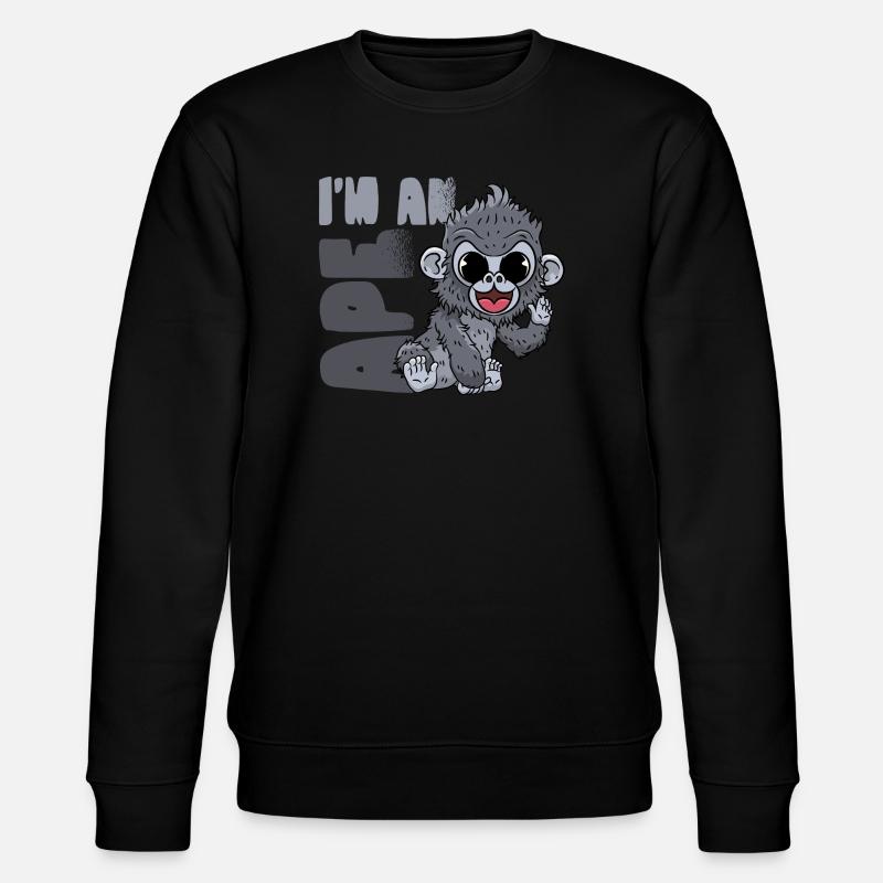 Gorille Singe - Sweat bio CHANGER Stanley/Stella Unisexe - noir