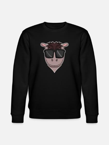 Horse with sunglasses - Stanley/Stella CHANGER Unisex Organic Sweatshirt - black