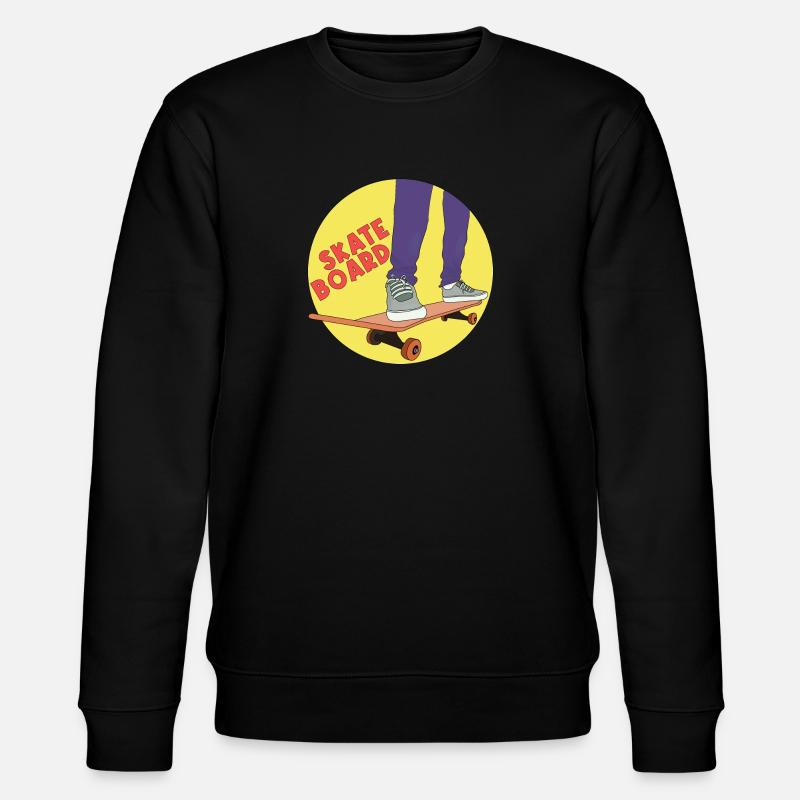 Skateboard - Sweat bio CHANGER Stanley/Stella Unisexe - noir