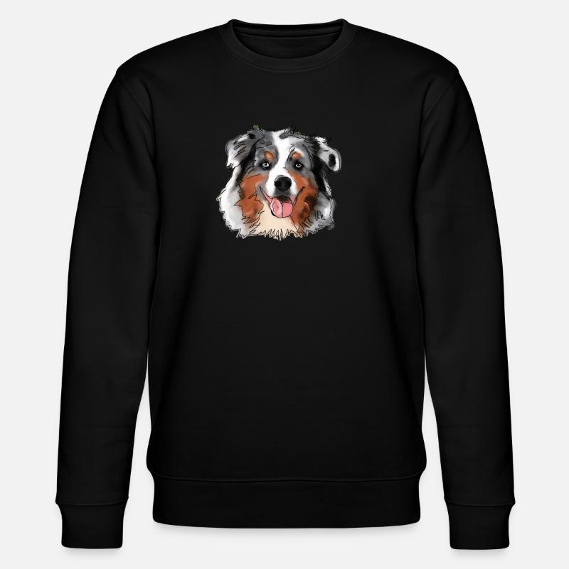 Australian Shepherd - Stanley/Stella Unisex Bio-Sweatshirt CHANGER  - Schwarz