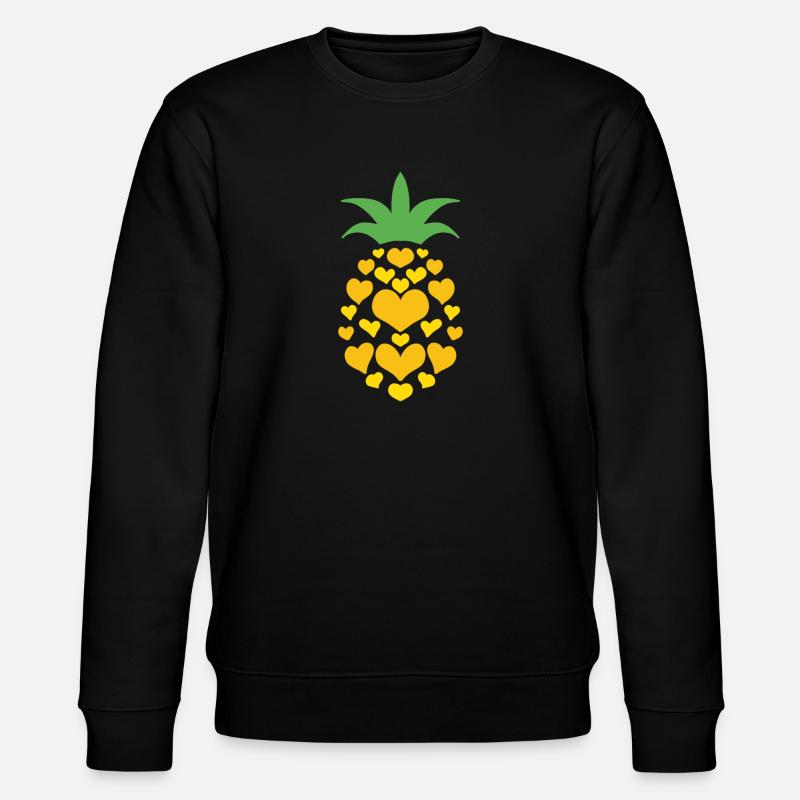 Pineapple's Heart - Stanley/Stella CHANGER Unisex Organic Sweatshirt - black