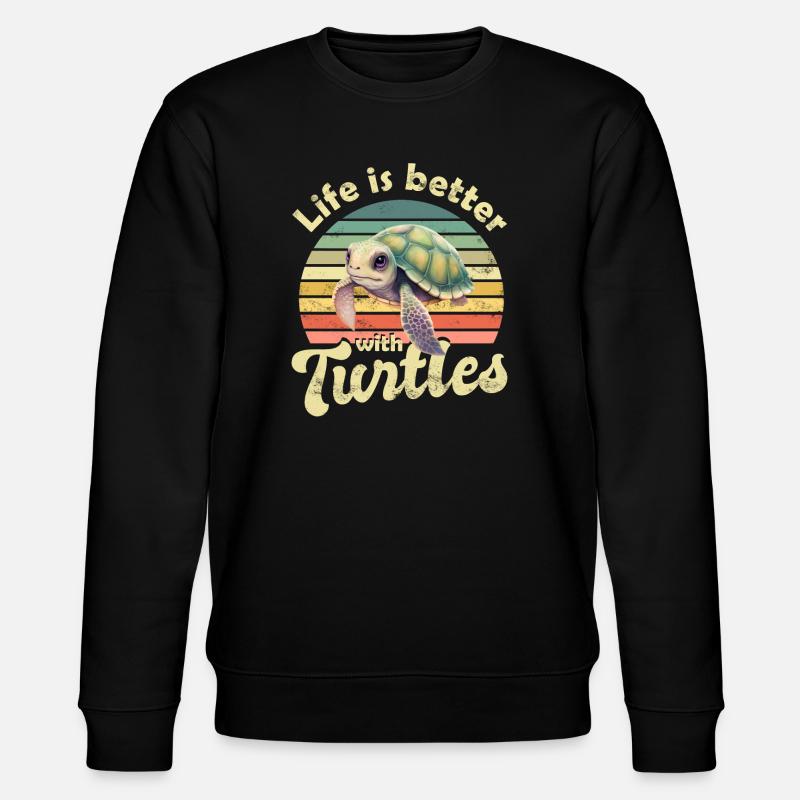 Turtle Sea turtle - Stanley/Stella CHANGER Unisex Organic Sweatshirt - black