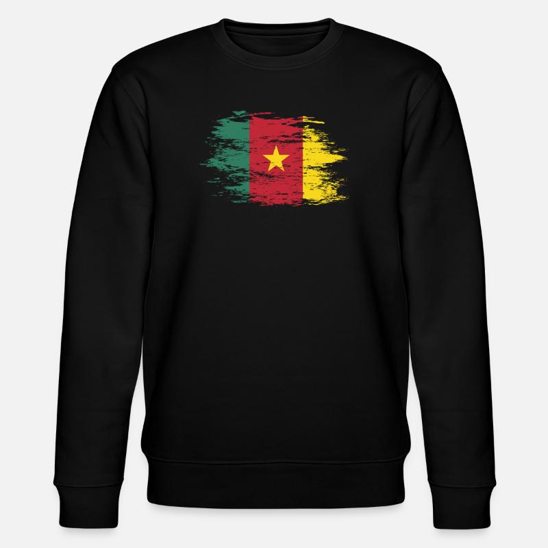 Drapeau camerounais utilisé - Sweat bio CHANGER Stanley/Stella Unisexe - noir