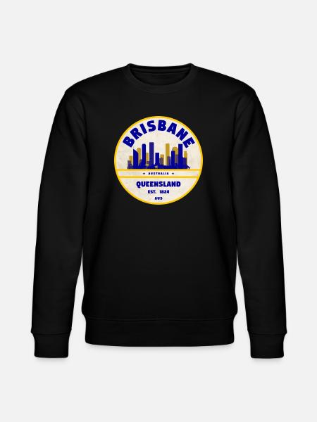 Brisbane Australien Skyline - Stanley/Stella Unisex Bio-Sweatshirt CHANGER - Schwarz