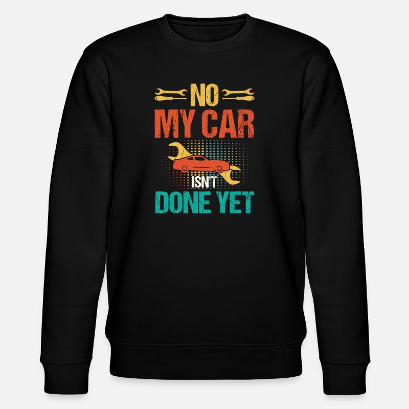 Begrenztes Auto, kein Wagen - Stanley/Stella Unisex Bio-Sweatshirt CHANGER  - Schwarz