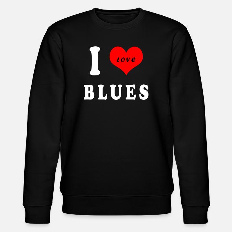 J'adore le blues - Sweat bio CHANGER Stanley/Stella Unisexe - noir