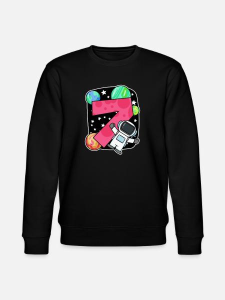 7 Years Birthday Boy Gift - Stanley/Stella CHANGER Unisex Organic Sweatshirt - black