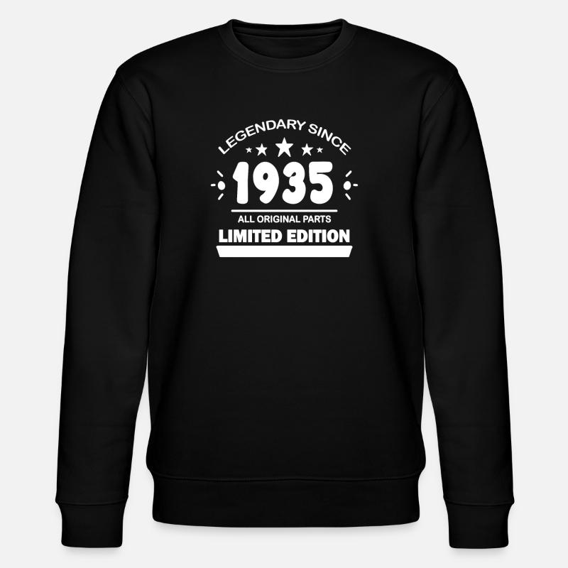 1935 - Né en 1935 - Sweat bio CHANGER Stanley/Stella Unisexe - noir