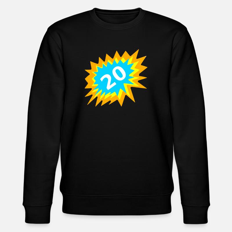 was schenken, 20 bunt - Stanley/Stella Unisex Bio-Sweatshirt CHANGER  - Schwarz