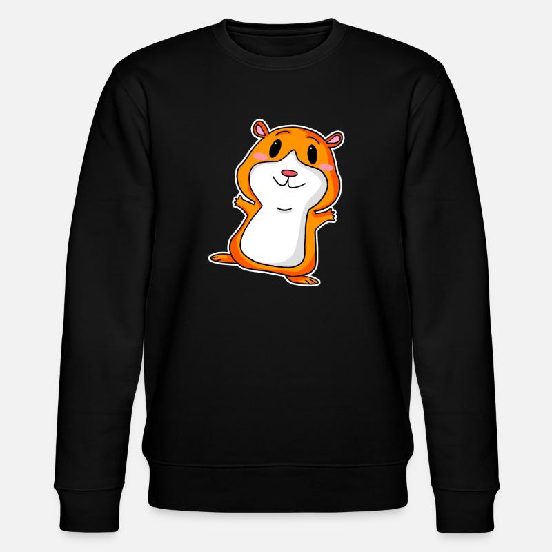 Cute guinea pig - Stanley/Stella CHANGER Unisex Organic Sweatshirt - black