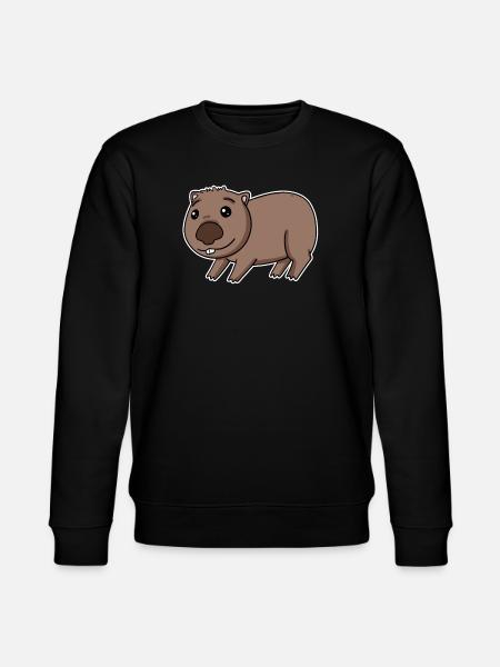 Wombat motif marsupial - Stanley/Stella CHANGER Unisex Organic Sweatshirt - black