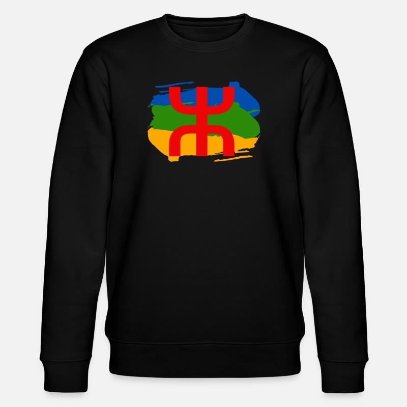Amazigh T-Shirt - Stanley/Stella Unisex Bio-Sweatshirt CHANGER  - Schwarz