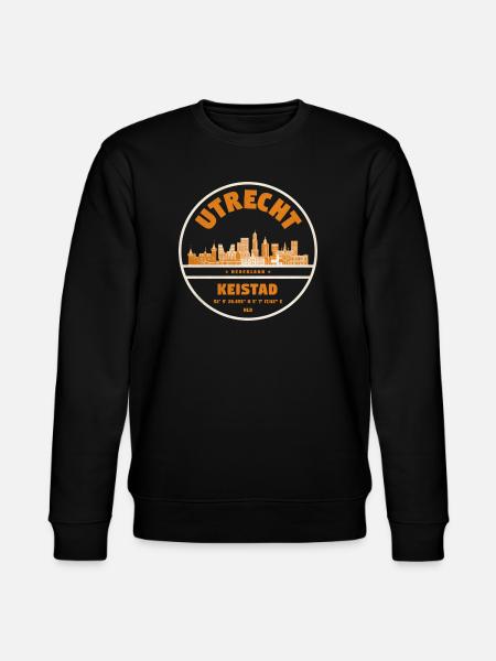 Utrecht Keistad Skyline Roundel - Stanley/Stella CHANGER Unisex Organic Sweatshirt - black