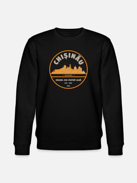 Chisinau Skyline Badge Moldova - Stanley/Stella CHANGER Unisex Organic Sweatshirt - black