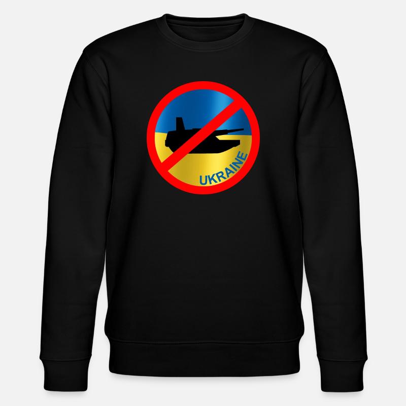 Ukraine Flagge Frieden - Stanley/Stella Unisex Bio-Sweatshirt CHANGER  - Schwarz