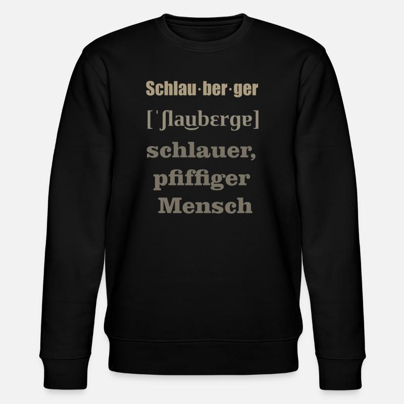 schlauberger - Stanley/Stella Unisex Bio-Sweatshirt CHANGER  - Schwarz