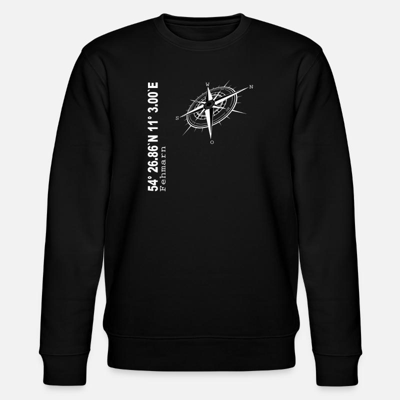 Fehmarn - Stanley/Stella Unisex Bio-Sweatshirt CHANGER  - Schwarz