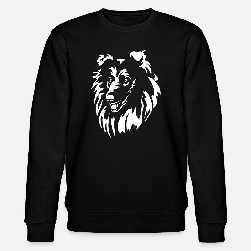 Collie Head "Black Edition" - Stanley/Stella CHANGER Unisex Organic Sweatshirt - black