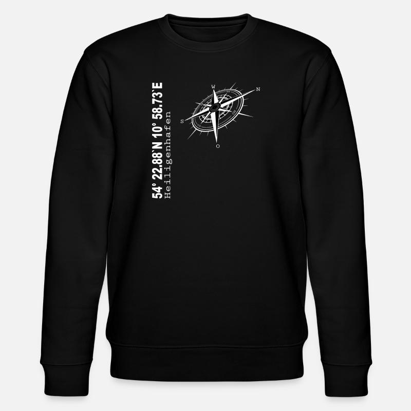 Heiligenhafen - Stanley/Stella Unisex Bio-Sweatshirt CHANGER  - Schwarz
