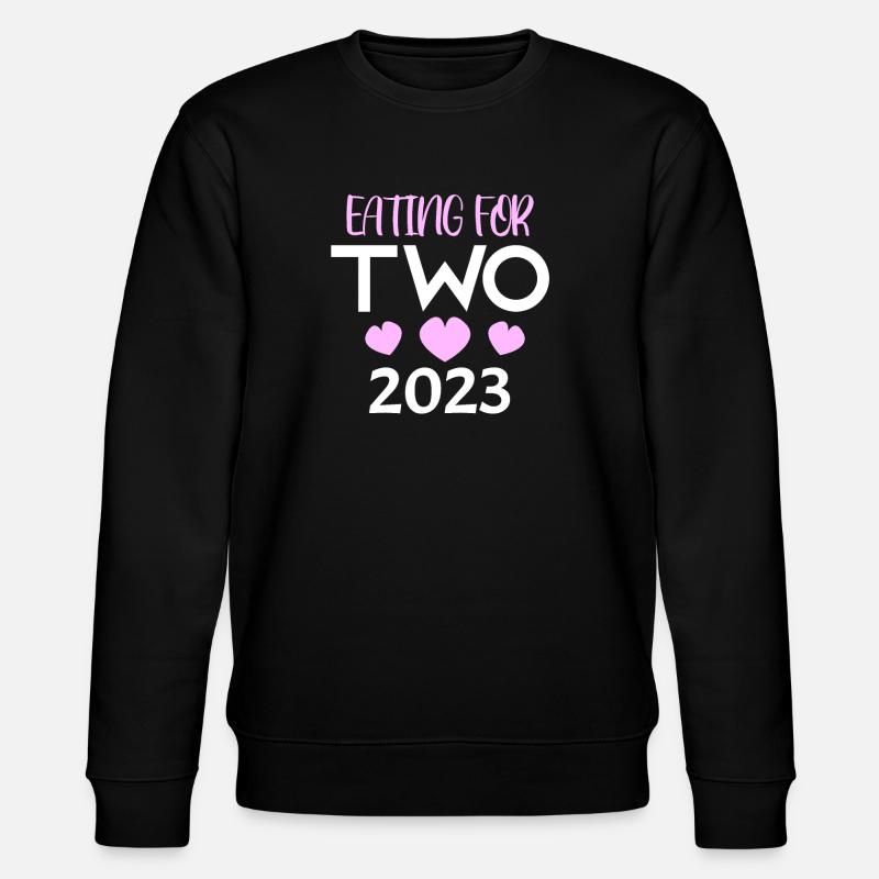 Zwillinge Schwanger - Stanley/Stella Unisex Bio-Sweatshirt CHANGER  - Schwarz