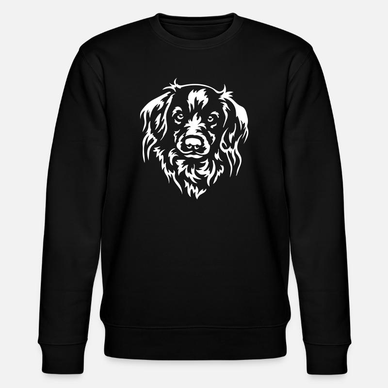 Kooikerhondje Head « Black Edition » - Sweat bio CHANGER Stanley/Stella Unisexe - noir